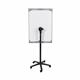 Bi-Office Classic Mobile Magnetic Flipchart Easel; Dry-Wipe Lacquered Steel Surface; Black And Grey Aluminium Frame; 700x1000mm
