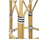 Bolero Parisian Style PE Rattan Bar Stools Black  (2 Pack)