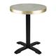 Bolero Pre-Drilled Round Table Top Chevron Design 600mm