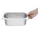 Vogue Stainless Steel 1/4 Gastronorm Tray 100mm