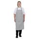 Whites Butchers Stripe Bib Apron Grey/White