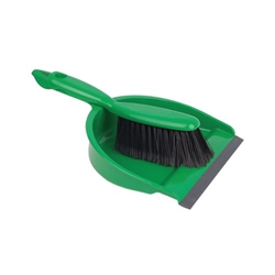 Janit-X Green Value Colour Coded Dustpan And Brush Set