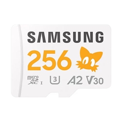 Samsung Sonic Pro Plus 256GB V30 A2 MicroSD Memory Card and Adapter