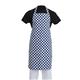 Whites Bib Apron Blue & White Check