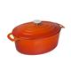 Vogue Orange Oval Casserole Dish 6Ltr