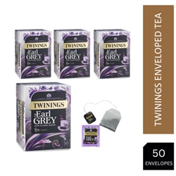 Twinings Earl Grey Enveloped Tea 50's - PACK (6)