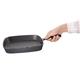 Vogue Square Cast Iron Ribbed Skillet Pan 24cm