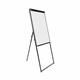 Bi-Office Classic Footbar Non-Magnetic Flipchart Easel; Dry-Wipe Surface; Black Aluminium Frame; 700x1000mm