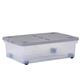 Wham Cool Grey Plastic Storage Box U/Bed 32 Litre (With Wheels)
