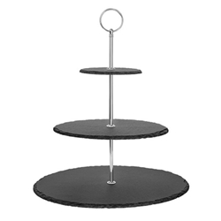 Olympia 3 Tier Slate Afternoon Tea Stand