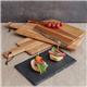 Olympia Acacia Wood Wavy Handled Wooden Board Large 355mm