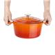 Vogue Orange Round Casserole Dish 4Ltr