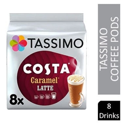 Tassimo Costa Caramel Latte Pods 16's (8 Drinks)