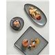 Olympia Mineral Triangular Cappuccino Saucer Grey Stone 150mm (6 pack)