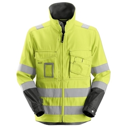 Snickers 1633 High Visibility Jacket Class 3 Yellow/Muted Black XL [Regular]
