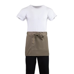Whites Short Bistro Apron Tan