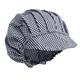 Whites Peaked Unisex Hat Blue & White Check