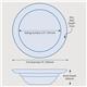 Olympia Heritage Raised Rim Bowls Blue 205mm (4 Pack)