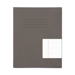 Rhino Grey 8 X 6.5 Exercise Book 48 Page, F8m Carton Of 100 Books