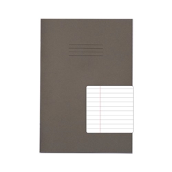Rhino Grey A4 Exercise Book 80 Page, F8m Carton Of 50 Books