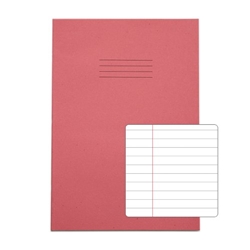 RHINO A4 Exercise Book 64 Page, Pink, F8M Carton of 50 Books