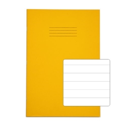 RHINO A4 Exercise Book 64 Page, Yellow, F15 Carton of 50 Books