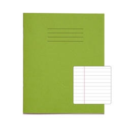 RHINO 8 x 6.5 Exercise Book 48 Page, Light Green, F8M Carton of 100