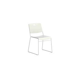 Arc High Density Stacking Chair|White