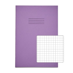 Rhino Purple A4 Exercise Book 64 Page, S7 Carton Of 50 Books