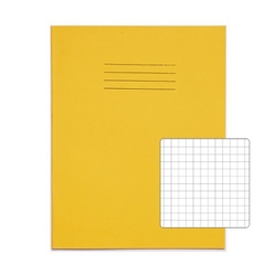 RHINO 9 x 7 Exercise Book 48 Page, Yellow, S7 Carton of 100 Books