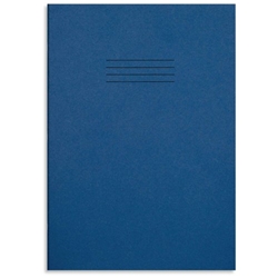 Rhino A4 Special Exercise Book 80 Page Dark Blue Cream Paper B Pack 10