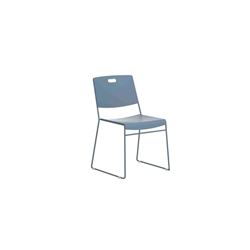 Titan Blue Arc High Density Stacking Chair|Steel