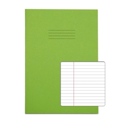 RHINO A4 Exercise Book 80 Page, Light Green, F6M Carton of 50 Books