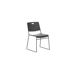 Arc High Density Stacking Chair|Black