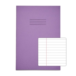 Rhino Purple A4 Exercise Book 80 Page, F8m Carton Of 50 Books