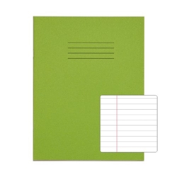 Rhino 9 x 7 Exercise Book 80 Page, Light Green, F8M