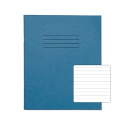 RHINO 8 x 6.5 Exercise Book 48 Page, Light Blue, F8 Carton of 100