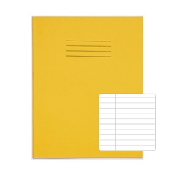 RHINO 9 x 7 Exercise Book 120 Page, Yellow, F8M Carton of 100 Books