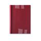 Ibico Thermal Binding Covers 6mm Front PVC Clear Back Leathergrain A4 Red Ref IB451232 - Pack 100