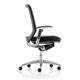 Midas Task Operator Chair Black Fabric Black Mesh Back With Arms Ref OP000091