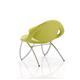 Beau Visitor Chair Green Bonded Leather With Arms Ref BR000016