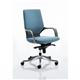 Xenon Executive Black Chair Blue Fabric Medium Back With Arms Ref EX000085