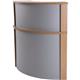 Bonjour 800 Curved Corner Hood Warm Beech Ref F000132
