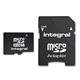 Integral 8GB microSDHC Memory Card with SD Adaptor