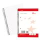5 Star Office Wirebound Notebook Sidebound Ruled with Margin Perforated 100 Sheets A5 White [Pack 10]