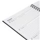 5 Star Office 2020 Diary Week to View Wirobound Vinyl Coated Board A4 297x210mm Black Ref 161989