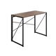 SOHO Home Working Desk with Square Leg and Cross Supports - Dark Walnut / Black