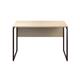 SOHO Home Working Desk with Square Leg and Modesty - Oak / Dark Brown