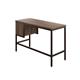 SOHO Home Working Desk with 2 Drawers - Dark Walnut / Black