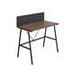 SOHO Home Working A-Frame Desk with Backboard - Dark Walnut / Black
